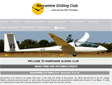 Tablet Screenshot of narromineglidingclub.com.au